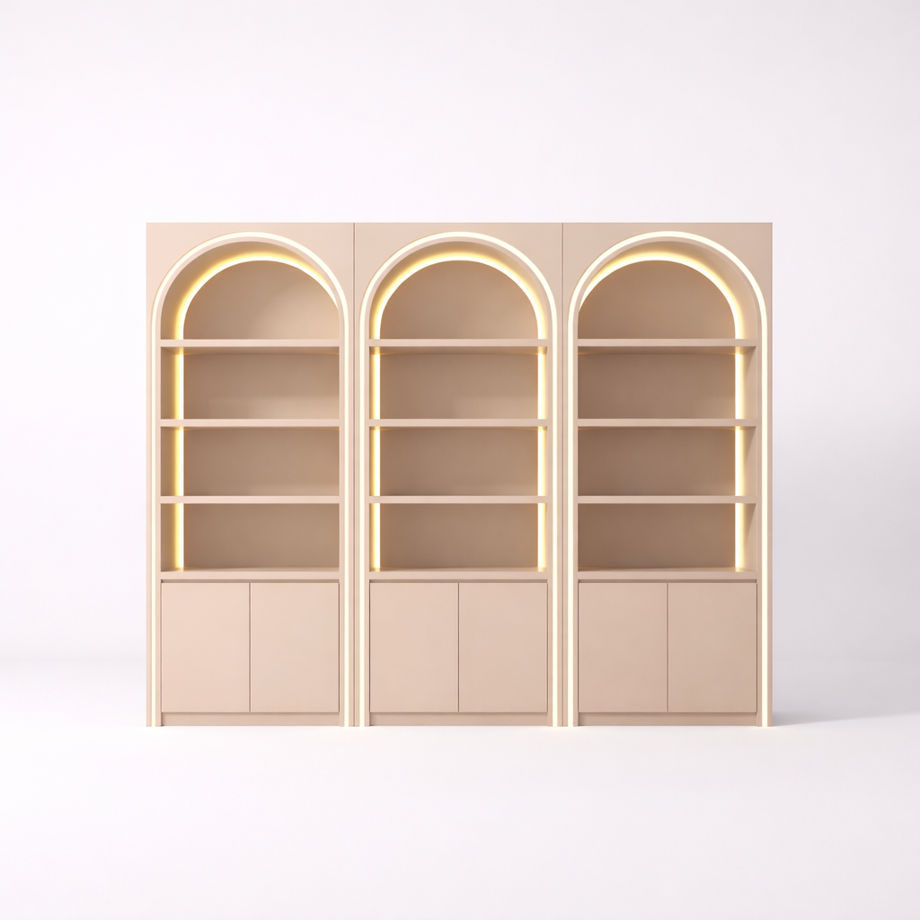 Aura Grand Triple Arch LED Display Cabinet