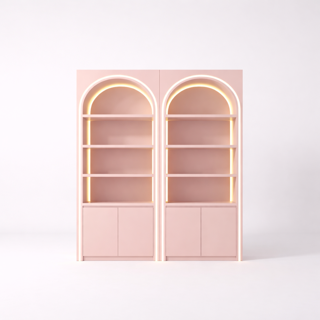 Aura Arch LED Display Cabinet – Double