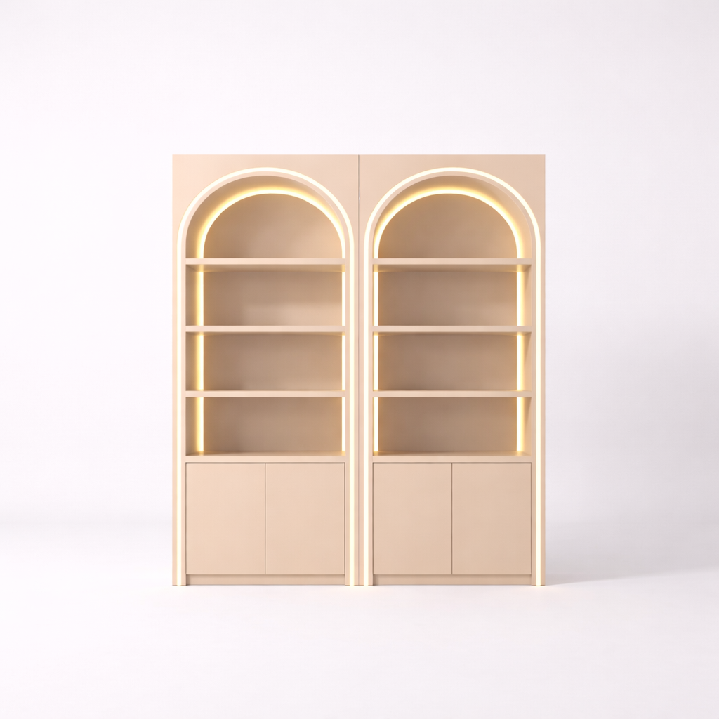 Aura Arch LED Display Cabinet – Double