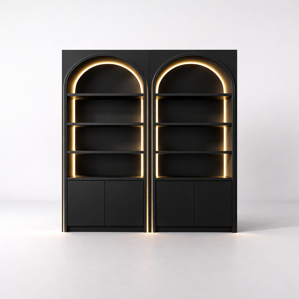 Aura Arch LED Display Cabinet – Double