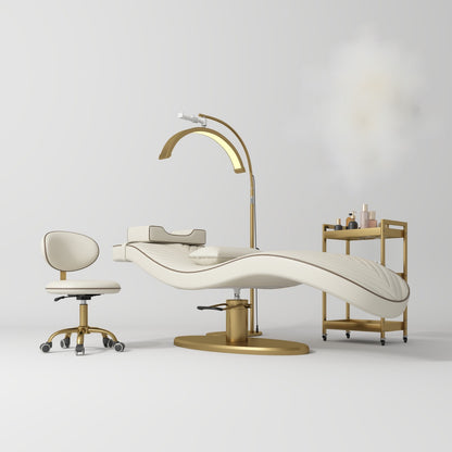 luxury lash bed with moon light and trolley setup