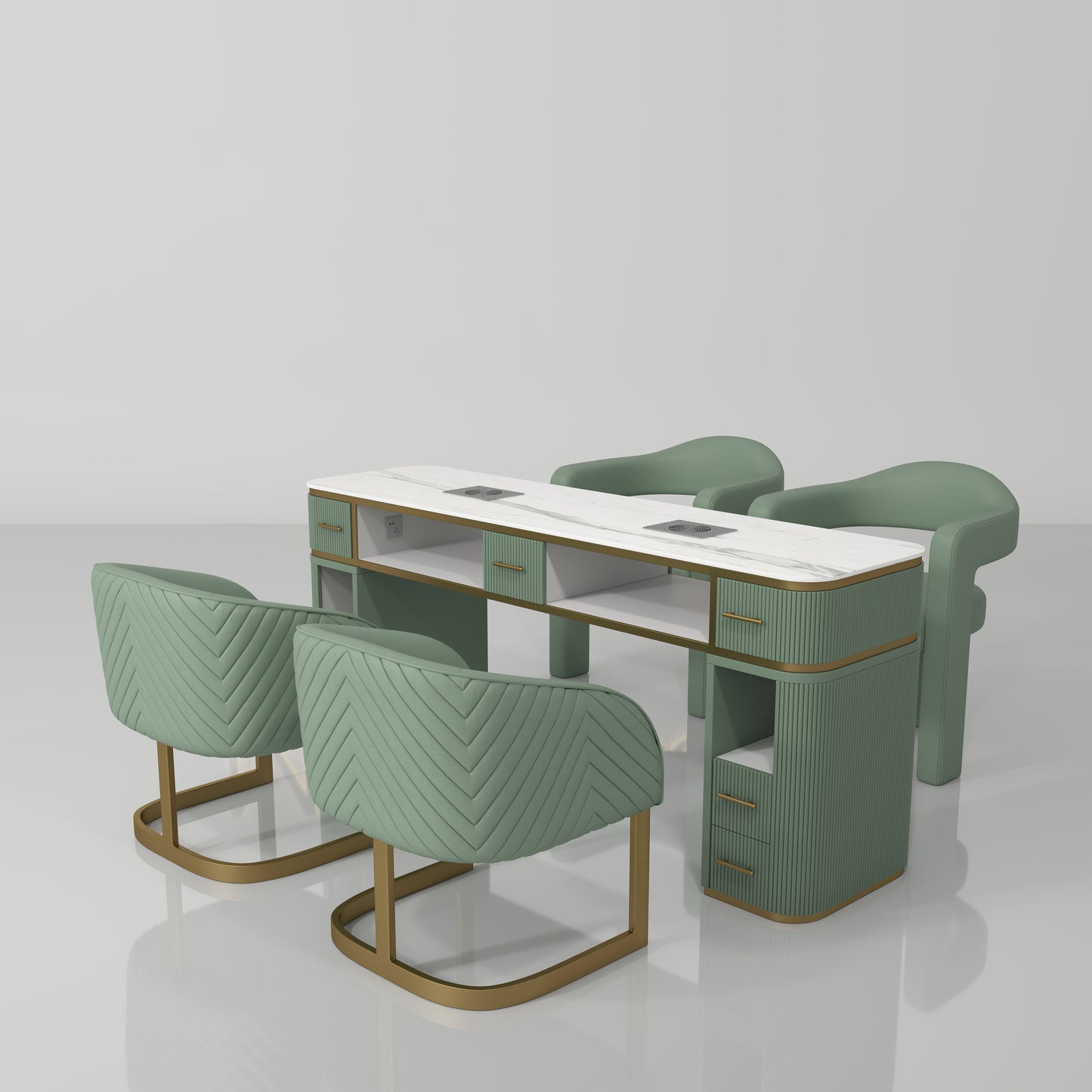 Veloura Double Manicure Station