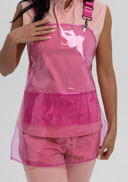 Pink Perspex Beauty Apron