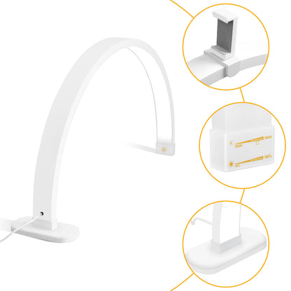 white LED nail lamp close up adjustable arm